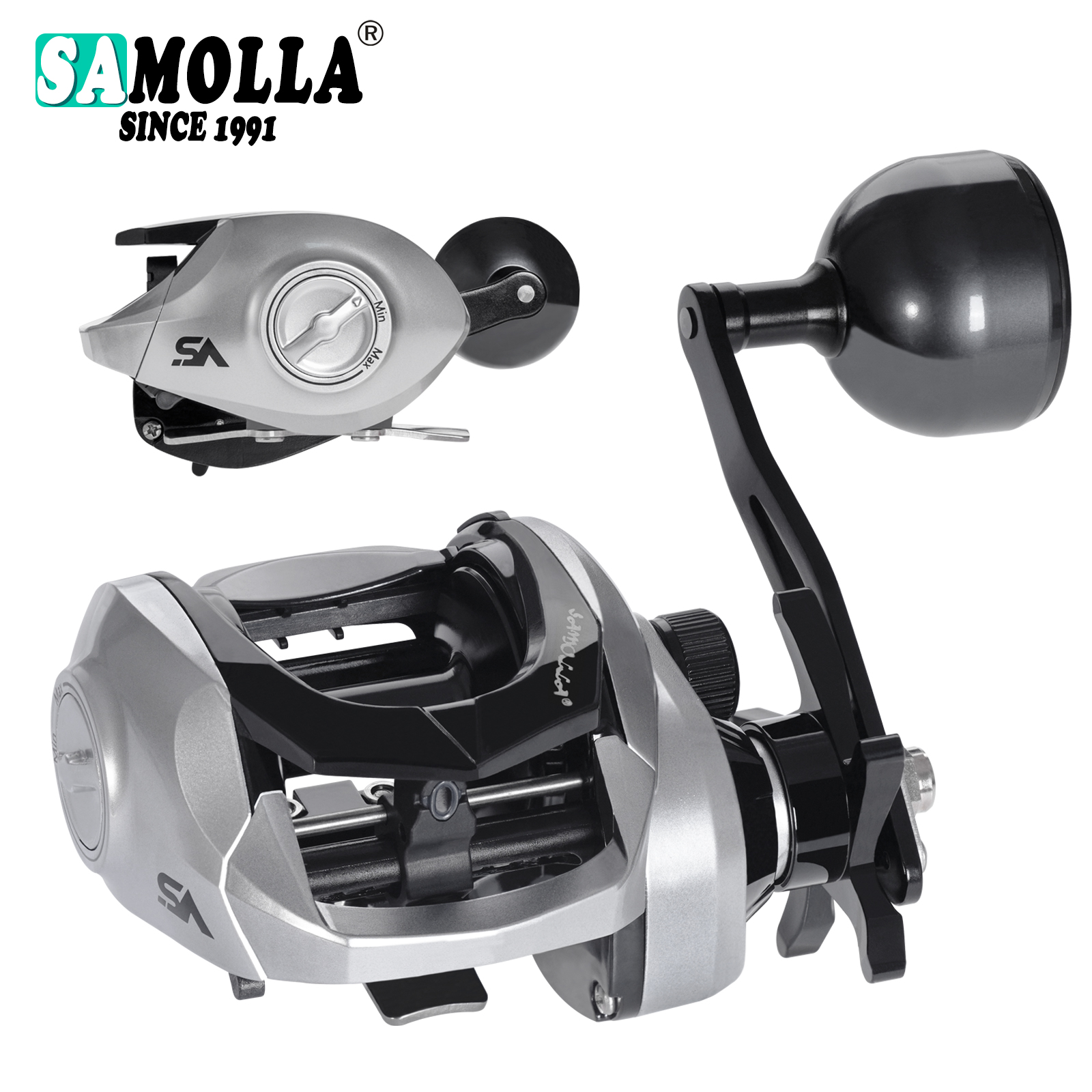 Reel Spare Spool - SAMOLLA Large New Baitcasting Fishing Reel