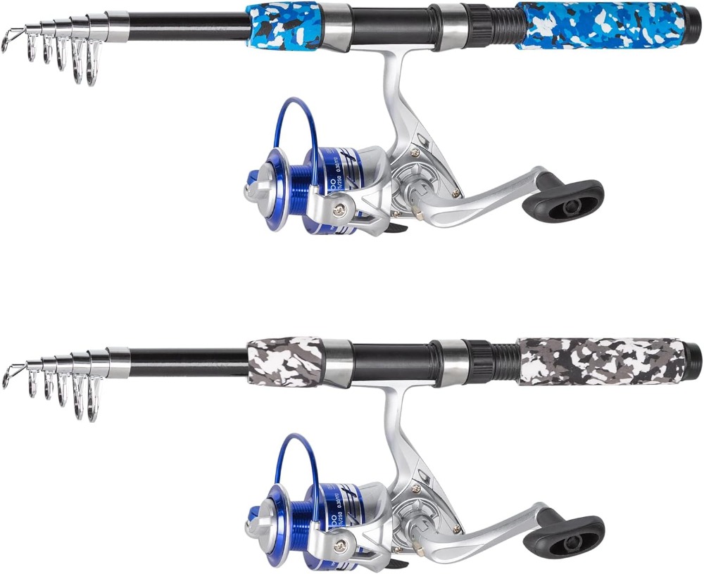 6.9ft Telescopic Fishing Rod a - مراجعة Reel Bag وسعره