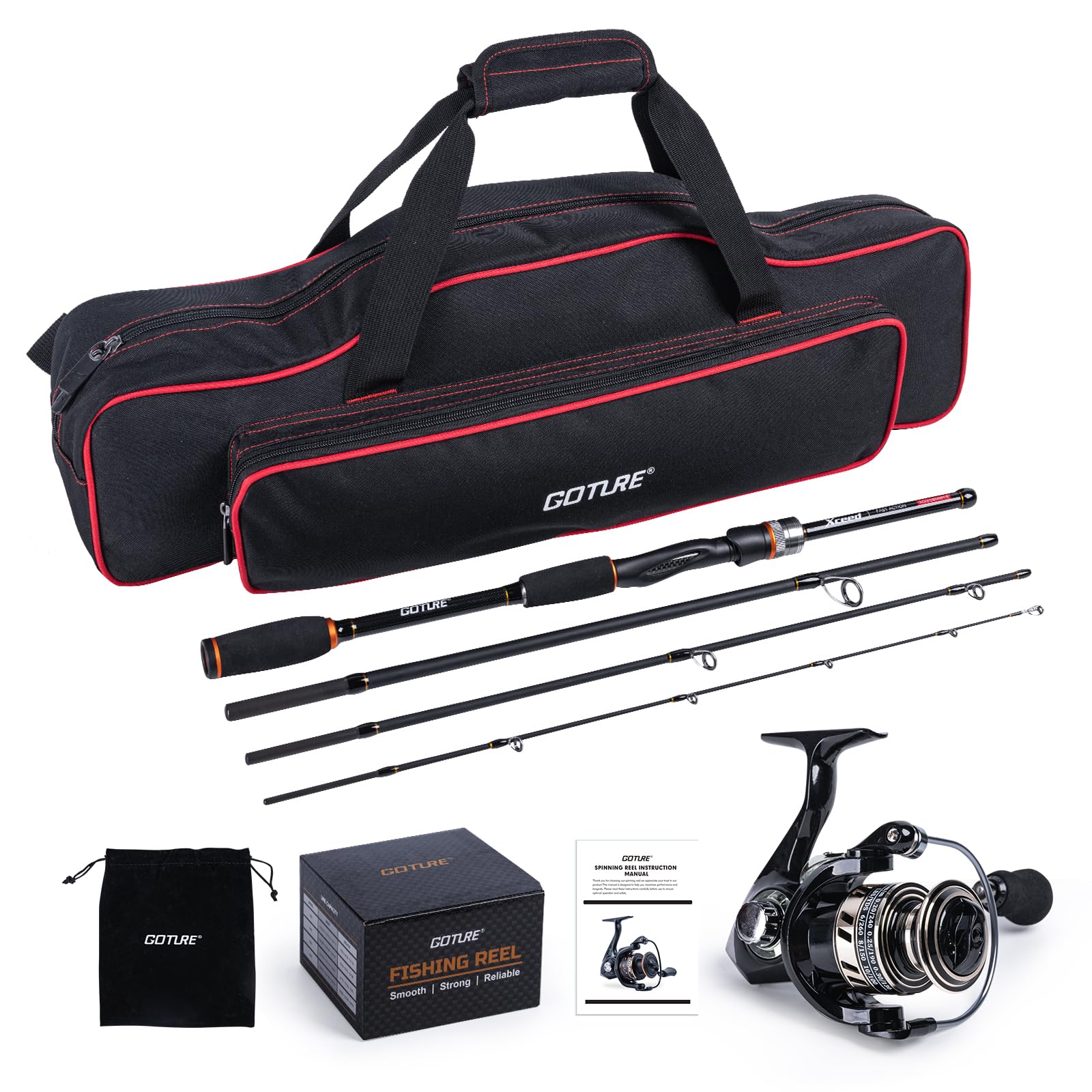 Goture Portable Spinning Fishi - مراجعة Reel Bag وسعره