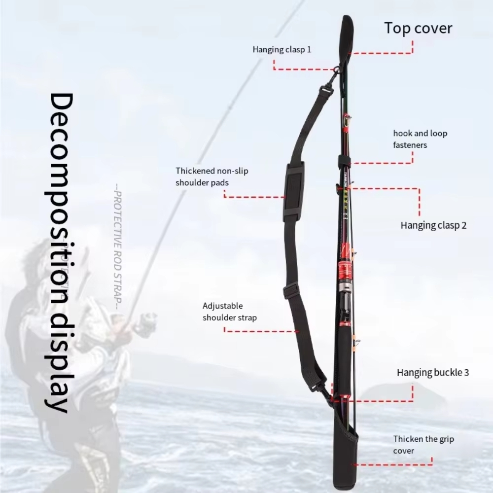  Adjustable Fishing Rod Stora - مراجعة Reel Bag وسعره