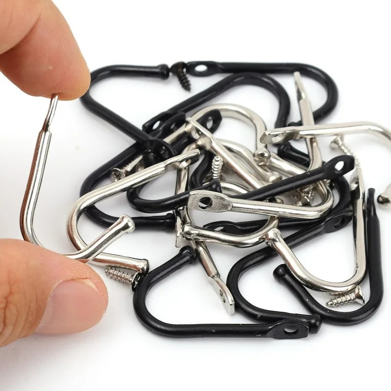 50/5Set J-shaped Metal Wall Ho - مراجعة Reel Bag وسعره