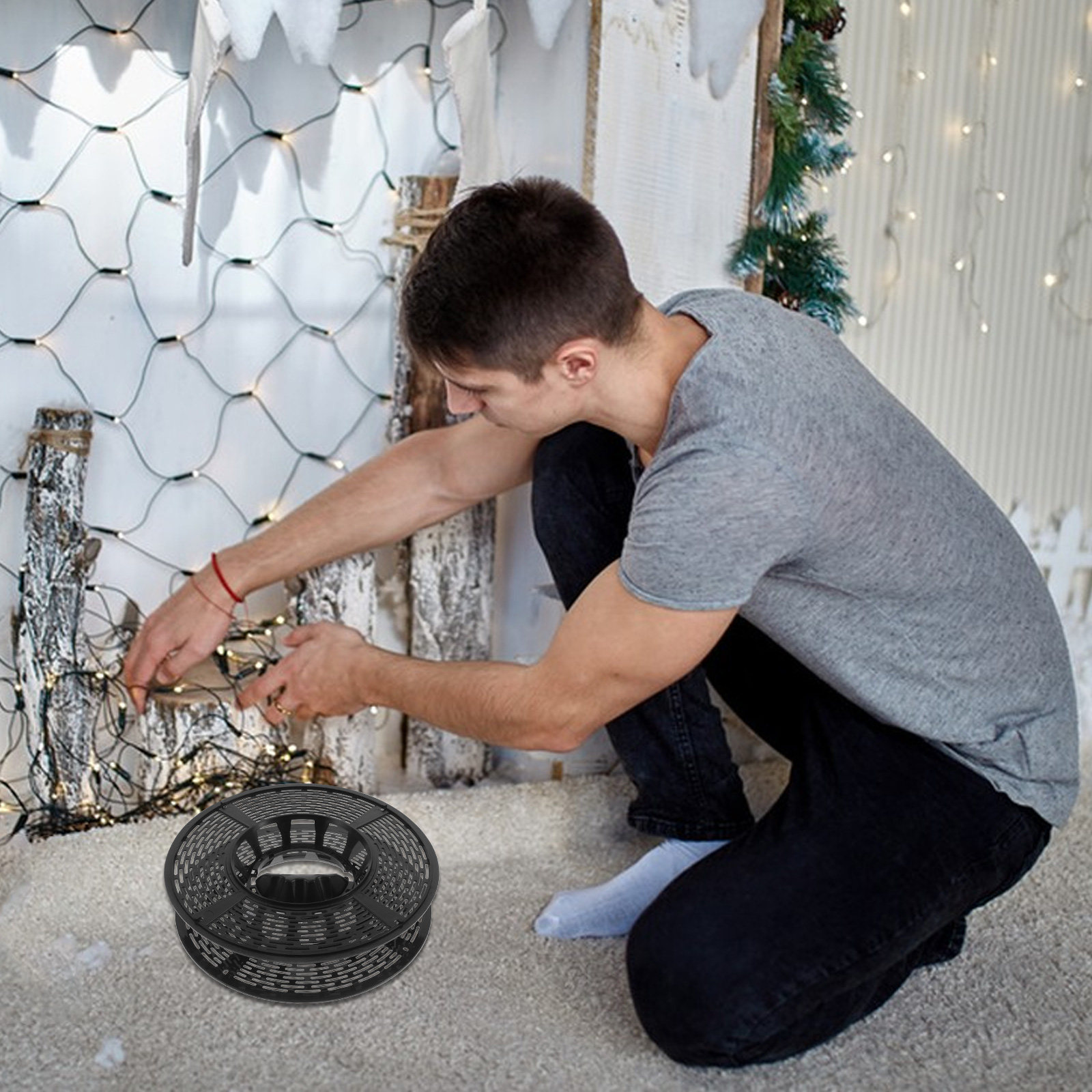 Christmas Light Storage Cord R - مراجعة Reel Handle وسعره