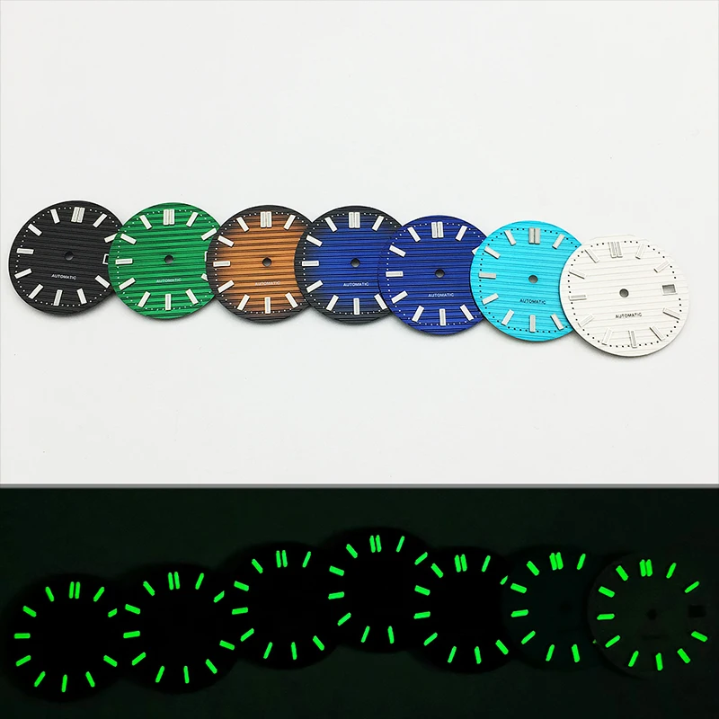 29.8mm NH35 Watch Dial Green L - مراجعة Reel Case وسعره