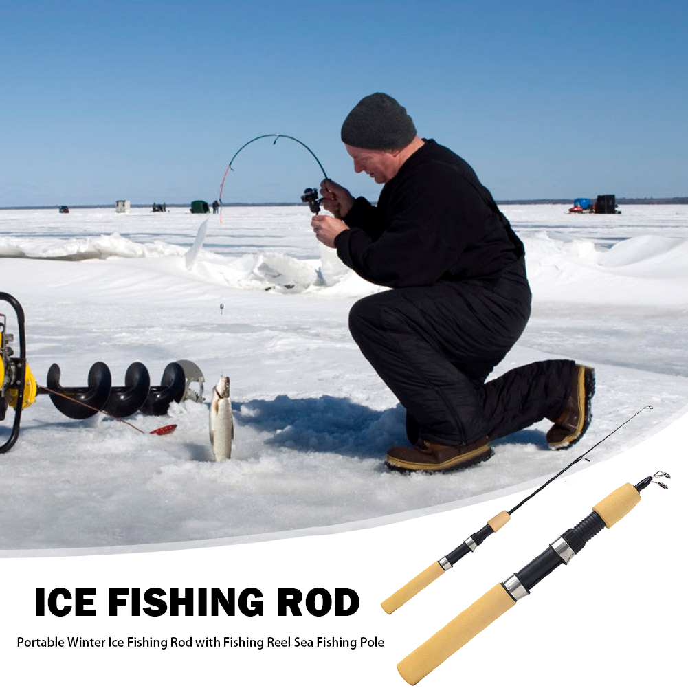 Ice Fishing Rod Portable Spinn - مراجعة Ice Fishing Reel وسعره