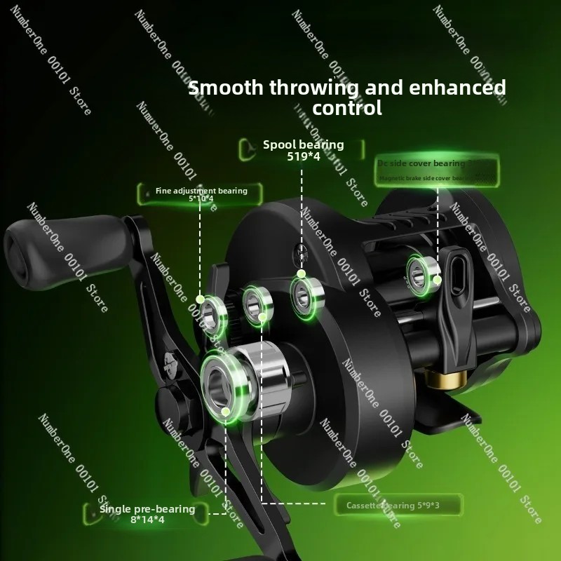 Electronic Magnetic Brake Fish - مراجعة Baitcasting Reel وسعره