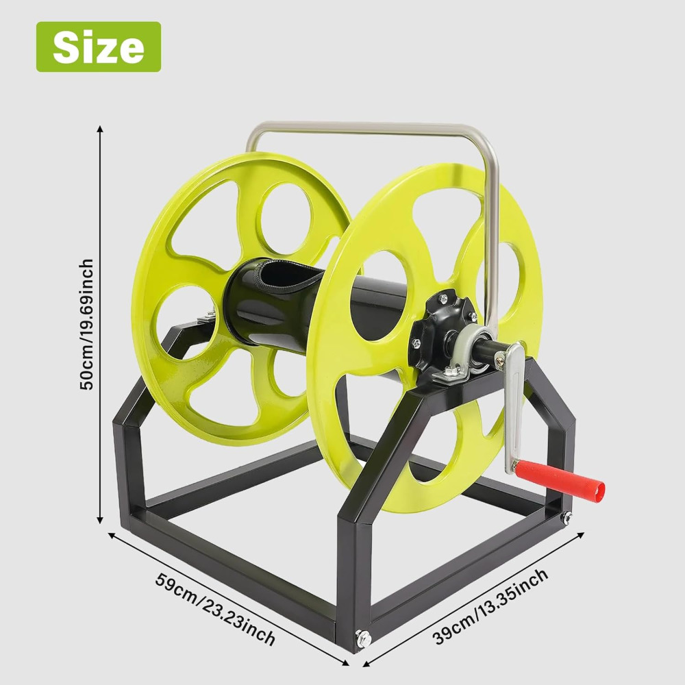 Garden Hose Reel, 360° Wall Mo - مراجعة Reel Handle وسعره