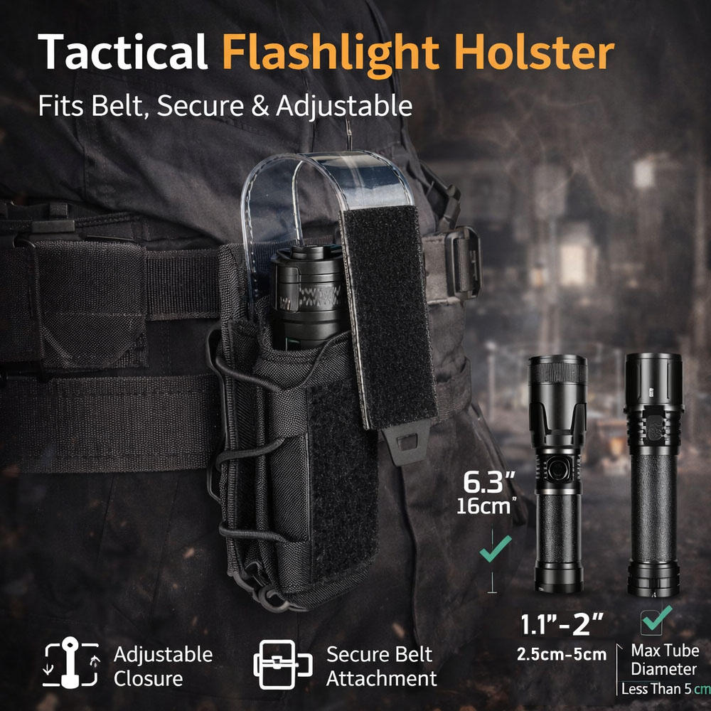 Tactical Flashlight Pouch Hols - مراجعة Reel Bag وسعره