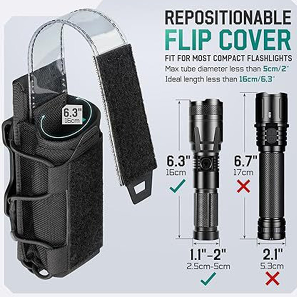 Tactical Flashlight Pouch Hols - مراجعة Reel Bag وسعره