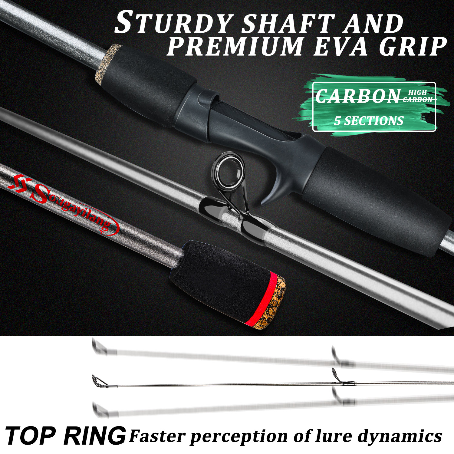 Sougayilang Fishing Rod Combo  - مراجعة Spincast Reel وسعره