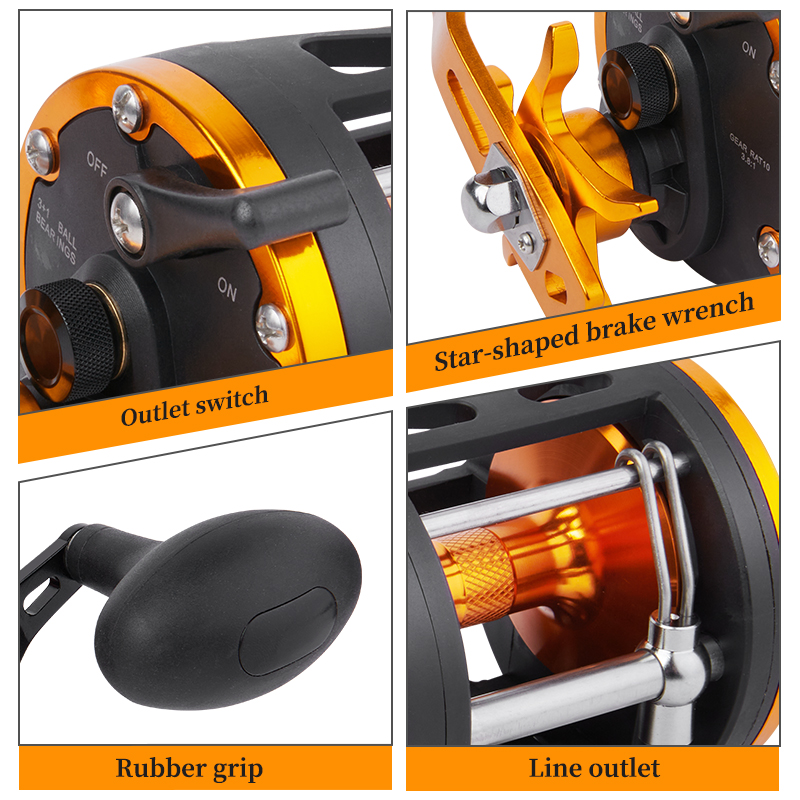 BILLINGS Trolling Drum Reel 33 - مراجعة Trolling Reel وسعره