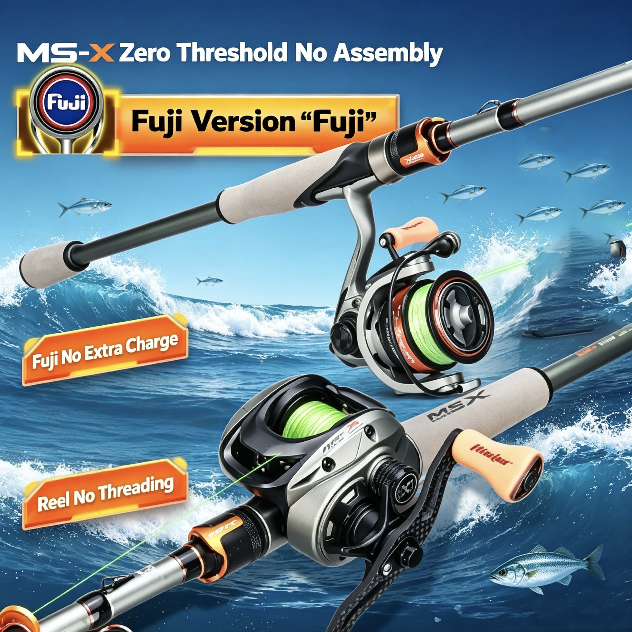 HASIDA 1.68m MS-X FUJI Version - مراجعة Spincast Reel وسعره
