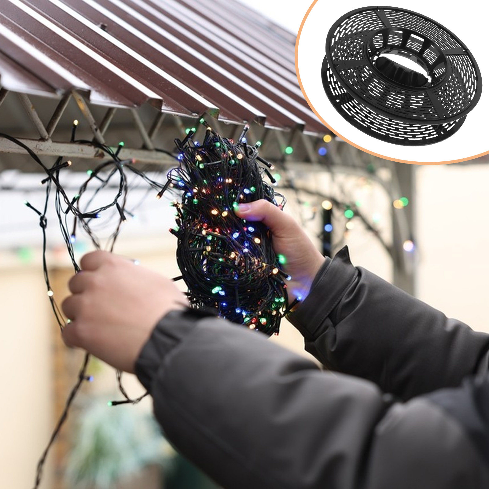 Christmas Light Organizer Reel - مراجعة Reel Handle وسعره