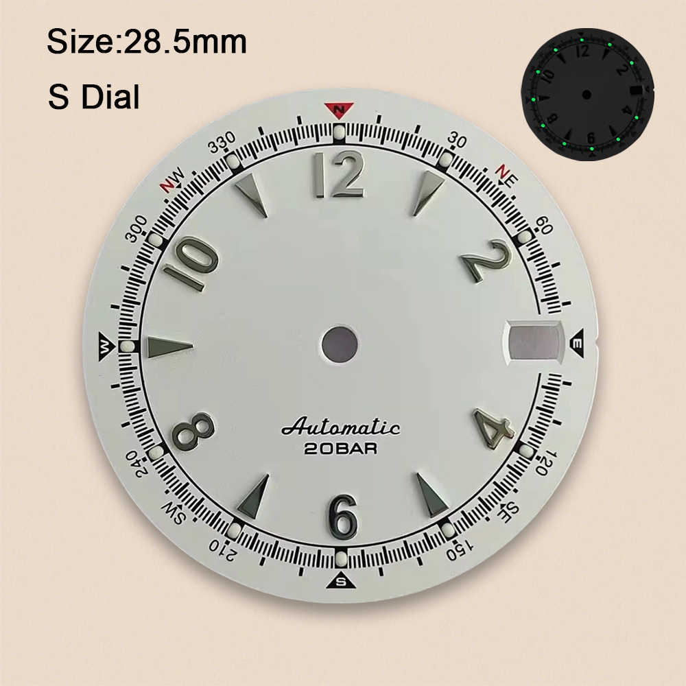 Nh35 Dial S Logo 28.5mm Retro  - مراجعة Reel Case وسعره