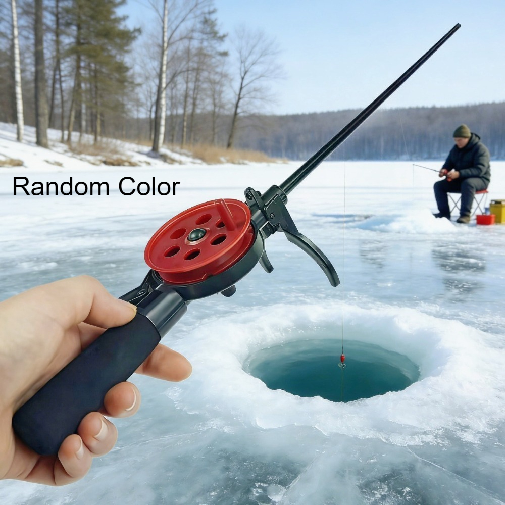 1pc 33.5cm Mini Ice Fishing Ro - مراجعة Ice Fishing Reel وسعره