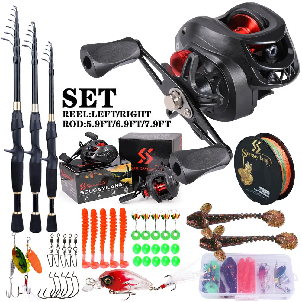 Sougayilang Fishing Rod and Re - مراجعة Spincast Reel وسعره