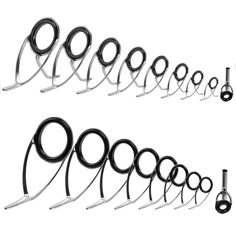 9Pcs Fishing Rod Guides Ring R - مراجعة Reel Repair Kit وسعره