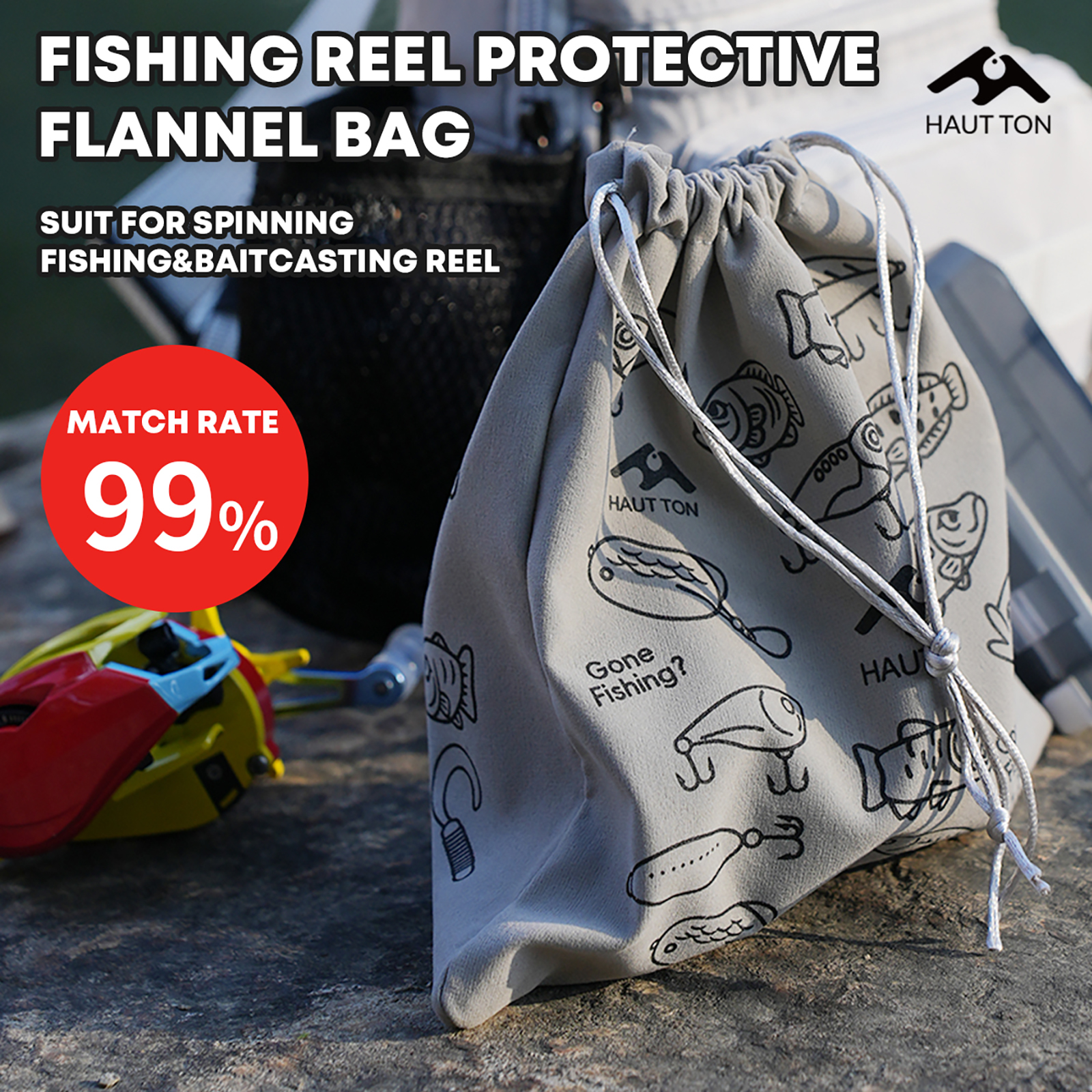 HAUT TON Fishing Reel Protecti - مراجعة Trolling Reel وسعره