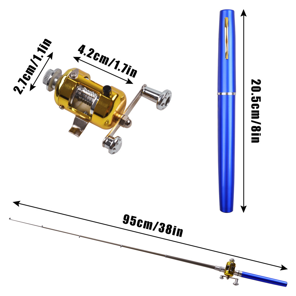Mini ice fishing rod Combo wit - مراجعة Ice Fishing Reel وسعره