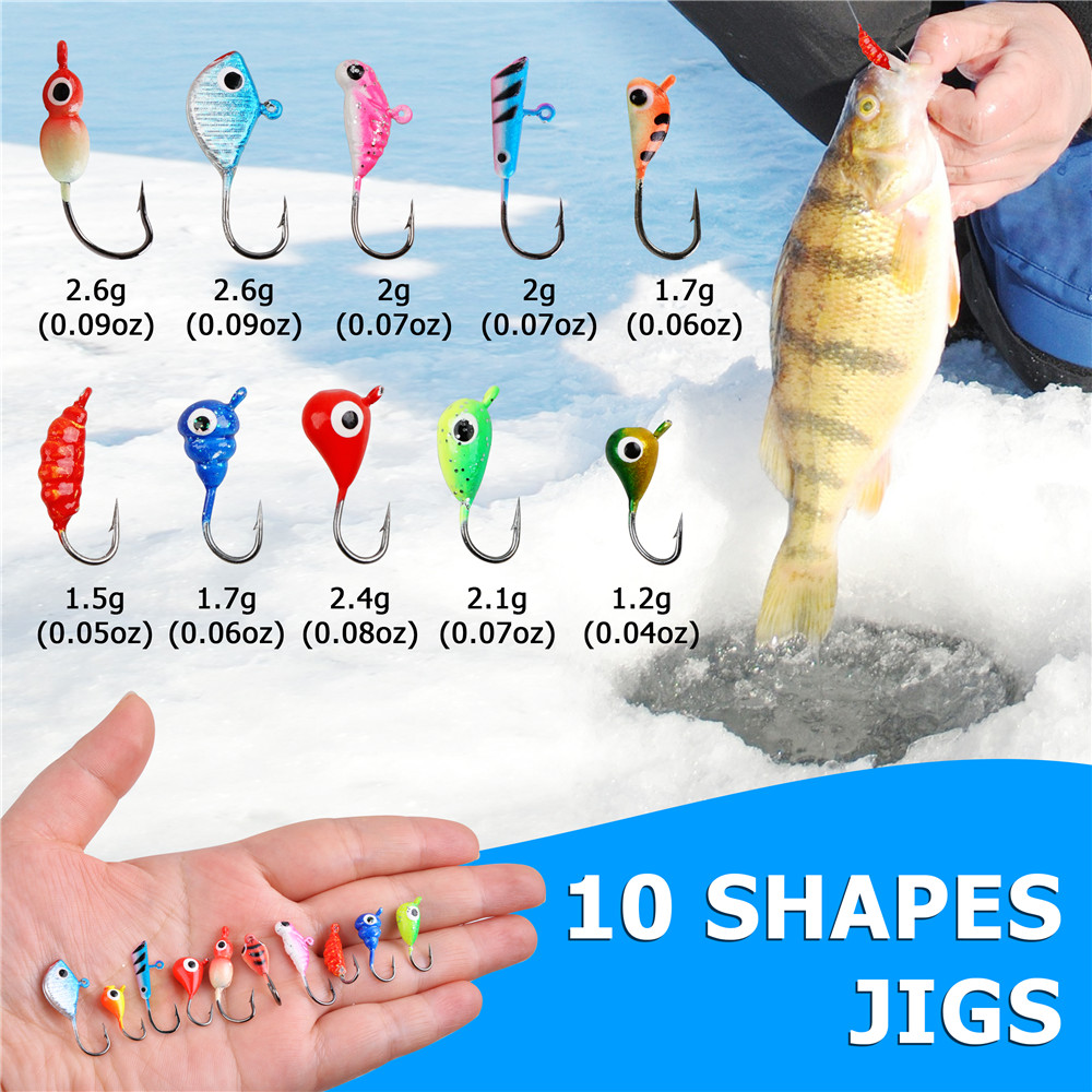 Mini ice fishing rod Combo wit - مراجعة Ice Fishing Reel وسعره