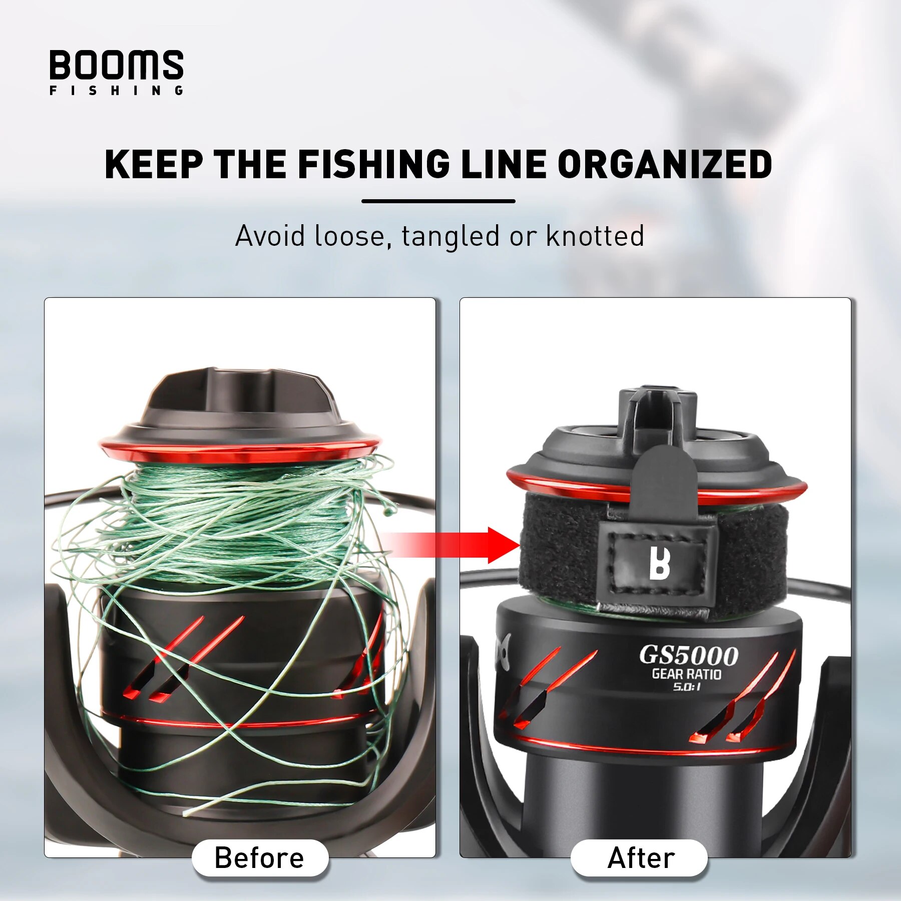 Booms Fishing SB1 4Pcs Spinnin - مراجعة Reel Cover وسعره